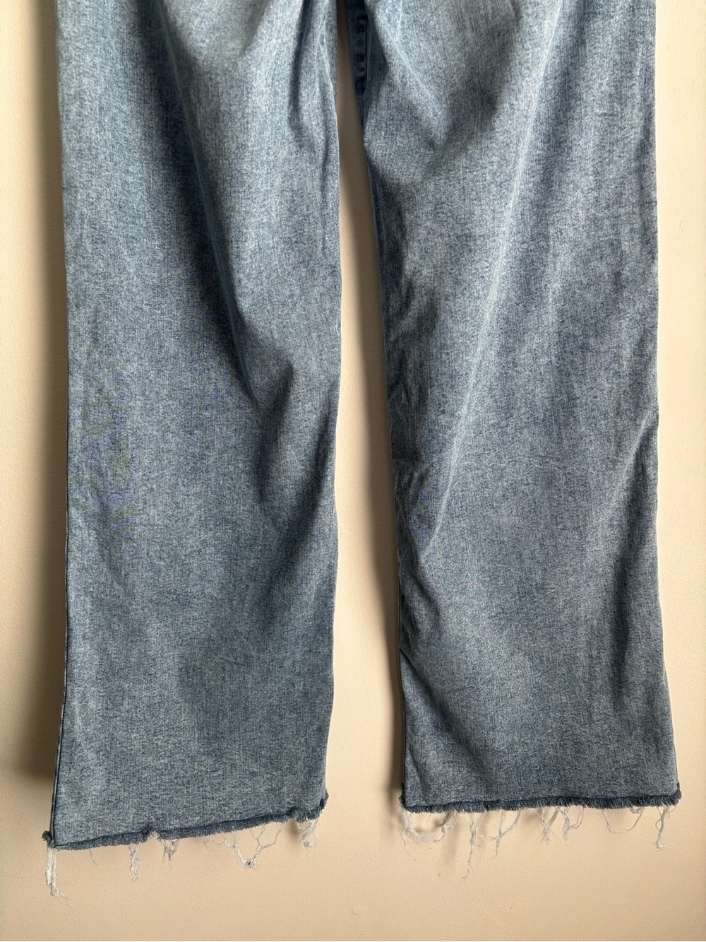 Kut from the Kloth Meg Wide Leg Jeans Size 2 High Rise Raw Hem Lyocell Stretch - Picture 9 of 15